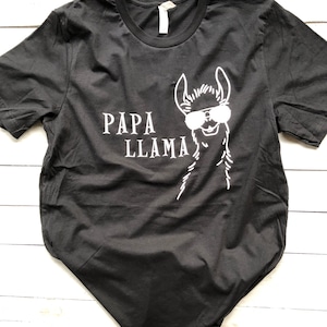 Papa llama unisex loose fit customizable shirt for men