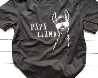 Papa llama unisex loose fit customizable shirt for men