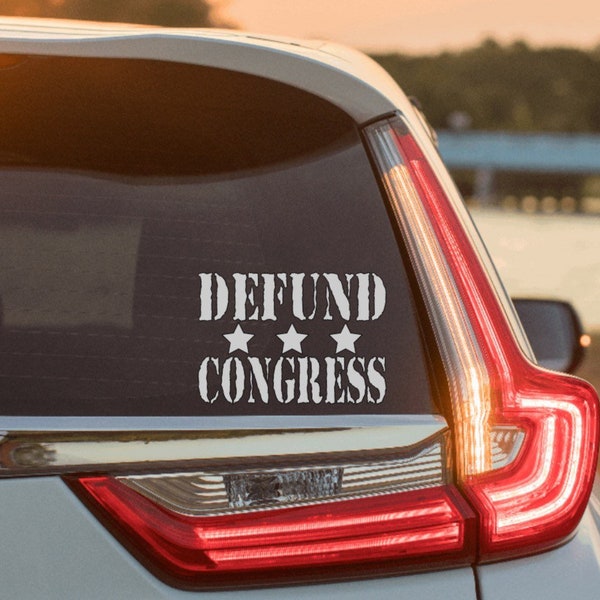 Defund Congress car decal vinyl sticker