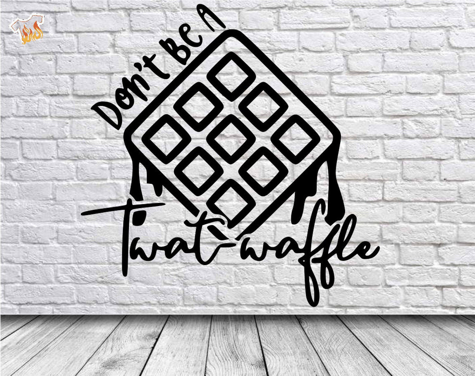 Don't Be a Twat Waffle Auto Decal Vehicle Decal Vinyl Decal for Your