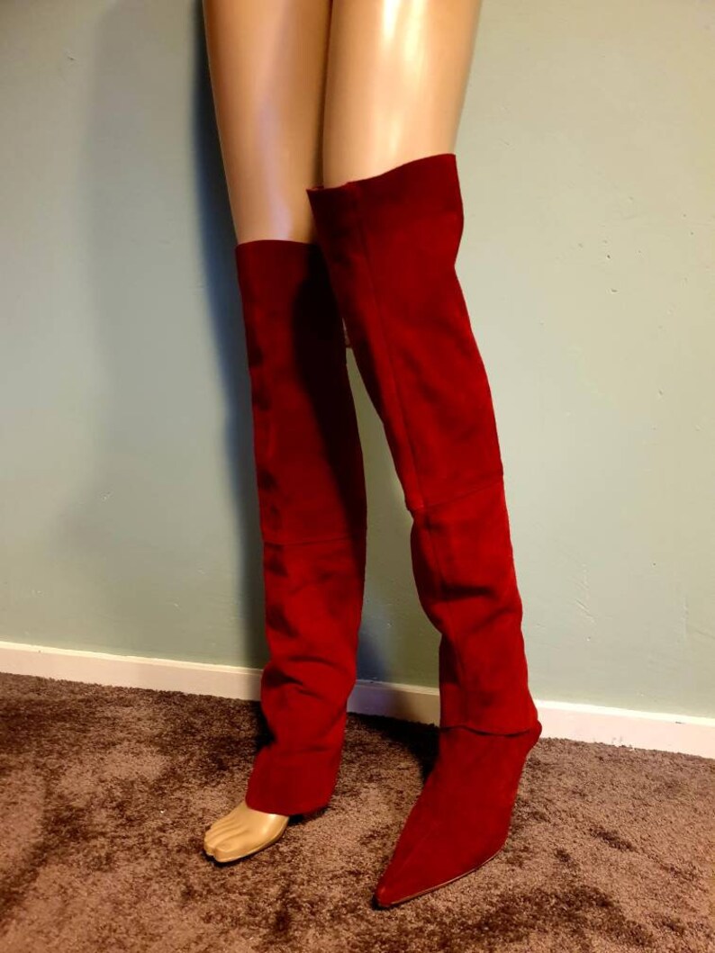 red chaps pants
