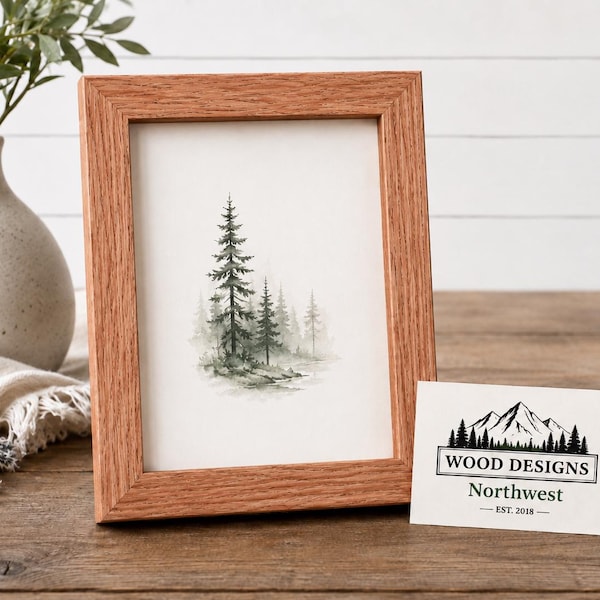 Handmade Oak Picture Frame: Custom Wood Designs Northwest