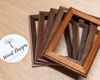 Wood Picture Frames, Two-Tone, Wood Frames, Mahogany, Gifts, Christmas, Wood Designs Northwest, Picture Frame