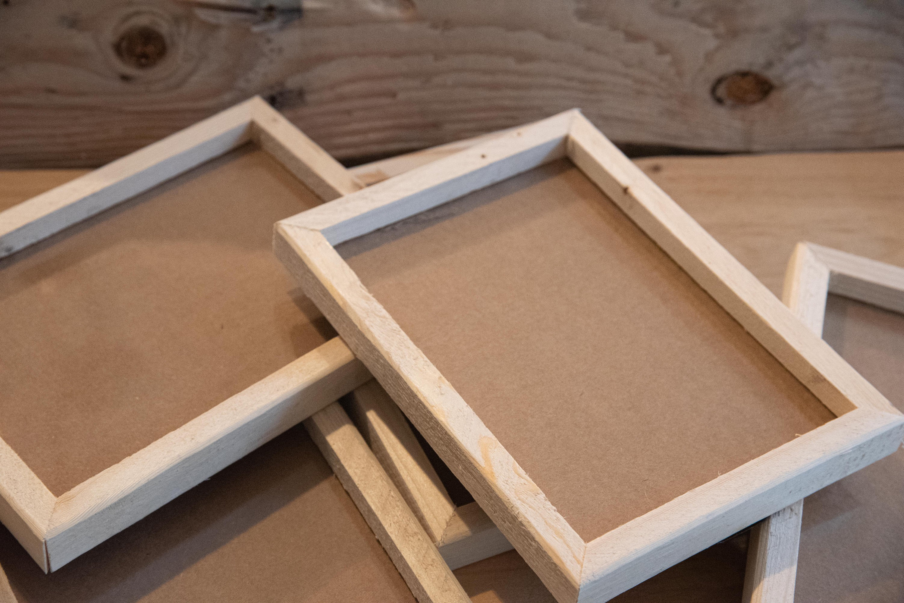 Set of 3 Set of 5 Craft Frame Pack Wood Frames Wood Etsy