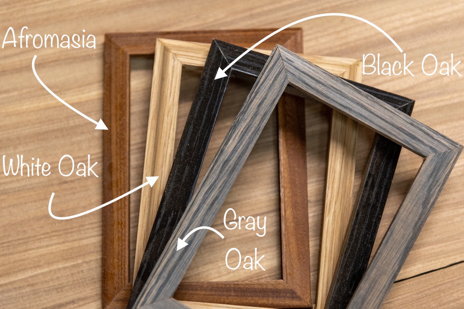 5/8 Wide Wood Picture Frames Wood Picture Frame Etsy