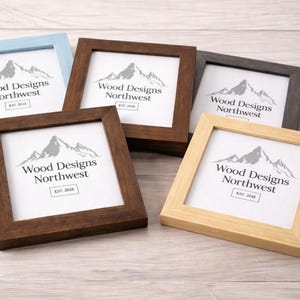 Handmade Douglas Fir Wood Picture Frame: Custom Sizes, Wall Art