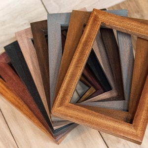 1” Wide, Mahogany Picture Frames, Wood Picture Frames, Wood Designs Northwest, Wood Frame, Wall Decor, Pacific Northwest, 4x5, Picture Frame