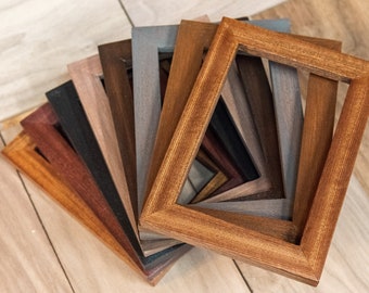 1” Wide, Mahogany Picture Frames, Wood Picture Frames, Wood Designs Northwest, Wood Frame, Wall Decor, Pacific Northwest, 4x5, Picture Frame