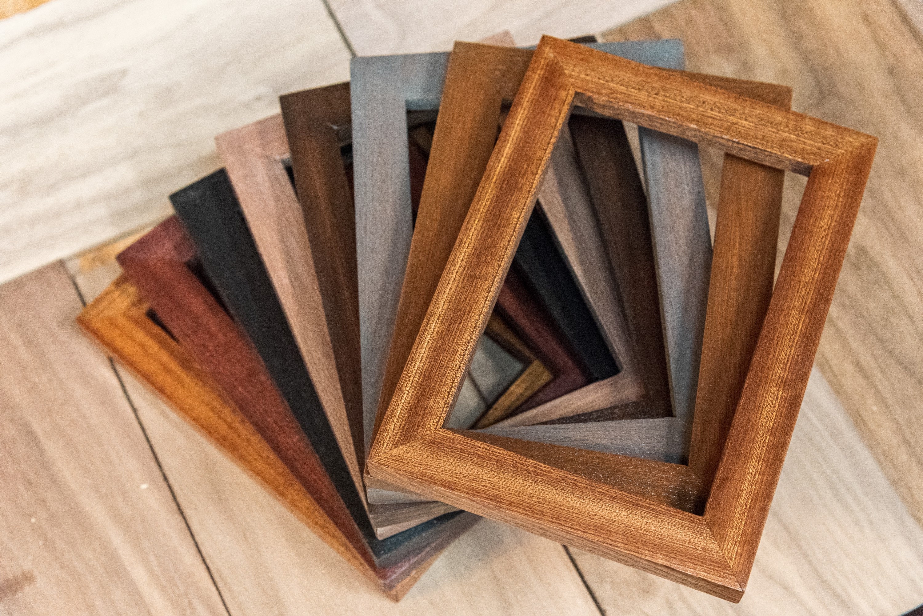 1 Wide Mahogany Picture Frames Wood Picture Frames Wood Etsy