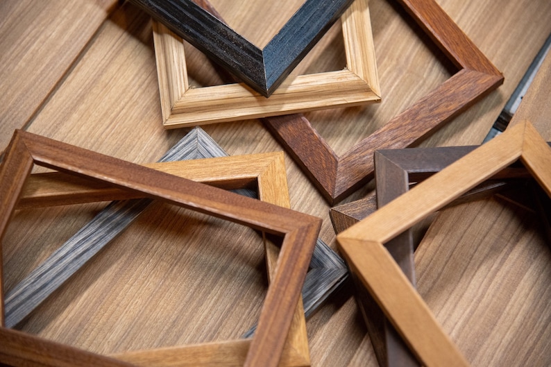 5/8 Wide Wood Picture Frames Wood Picture Frame Etsy