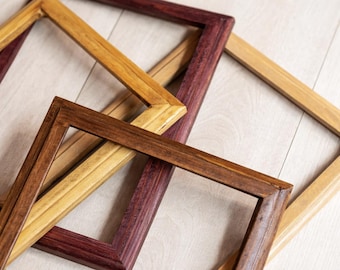 Marco de fotos de pino del noroeste del Pacífico: Marco de madera de 16 mm de ancho.