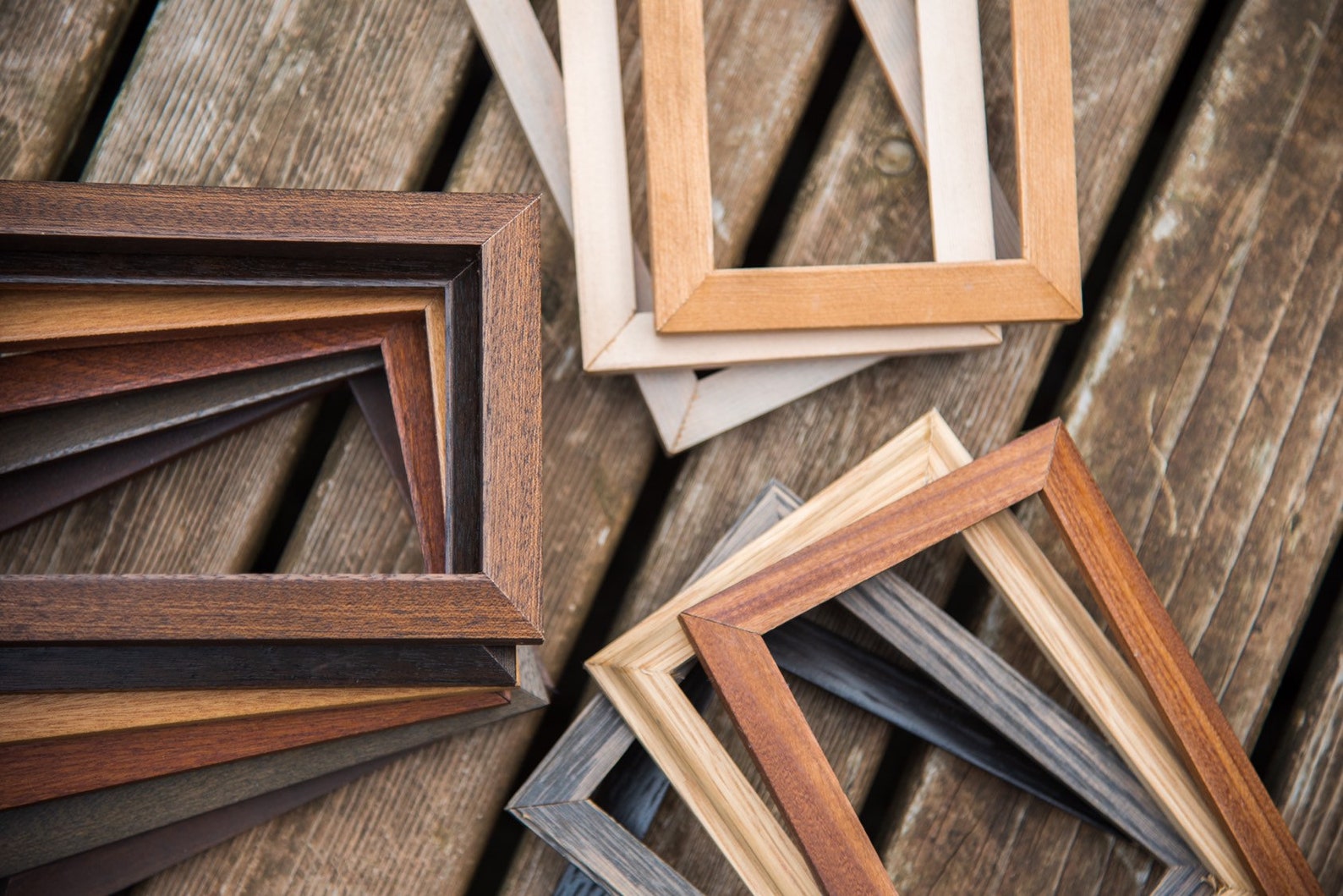 5/8 Wide Wood Picture Frames Wood Picture Frame Etsy