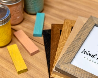 Handmade Oak Wood Picture Frame, Custom Sizes