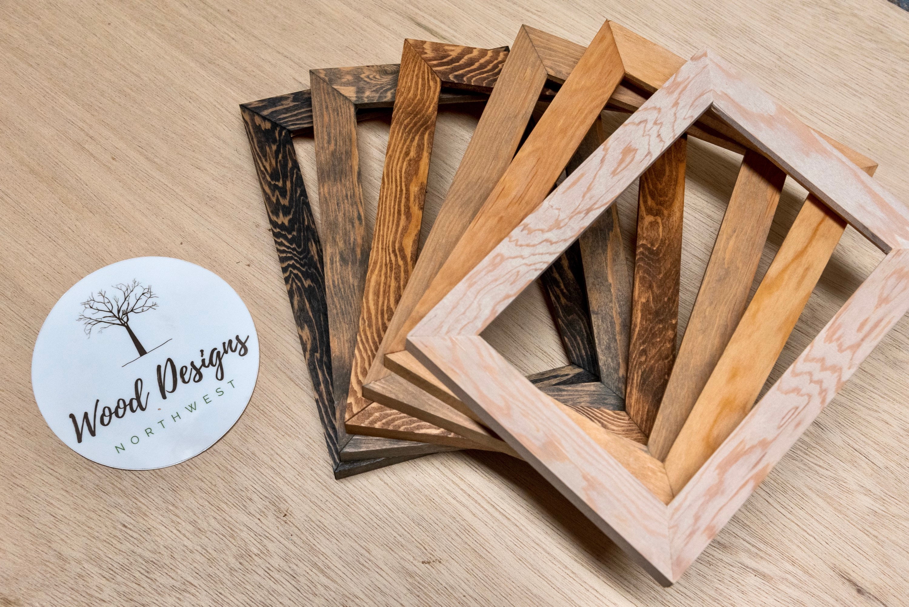 Wood Picture Frames Douglas Fir Picture Frame Custom Etsy