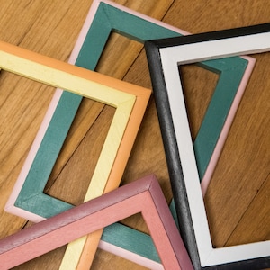 Two-Tone Picture Frames, Wood Picture Frame, Mahogany, Wood Frames, Picture Frames, Painted Wood Frames, Wood Designs Northwest, PNW