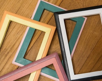 Two-Tone Picture Frames, Wood Picture Frame, Mahogany, Wood Frames, Picture Frames, Painted Wood Frames, Wood Designs Northwest, PNW