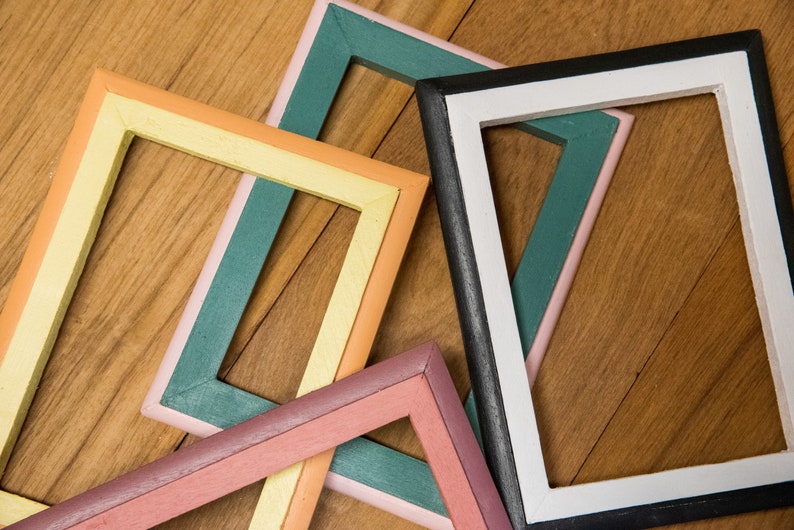 Two-Tone Picture Frames, Wood Picture Frame, Mahogany, Wood Frames, Picture Frames, Painted Wood Frames, Wood Designs Northwest, PNW image 1