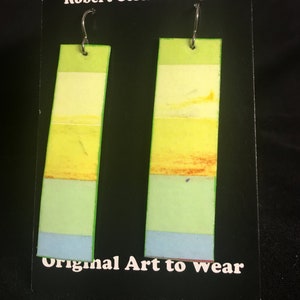 Spring Handmade & Hand Painted Earrings, Hypoallergenic 100% Niobium Ear Wires, Gift For Her, Guaranteed Comfortable Lightweight Fun To Wear