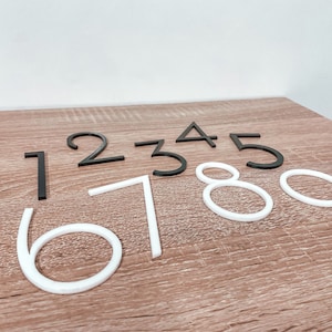 Adhesive Acrylic Numbers, Peel and Stick DIY Numbers, Wedding Decor, DIY Table Numbers, Number Only