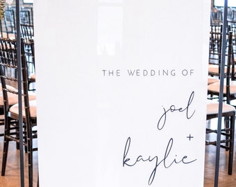 Acrylic Sign, Wedding sign with 3D lettering