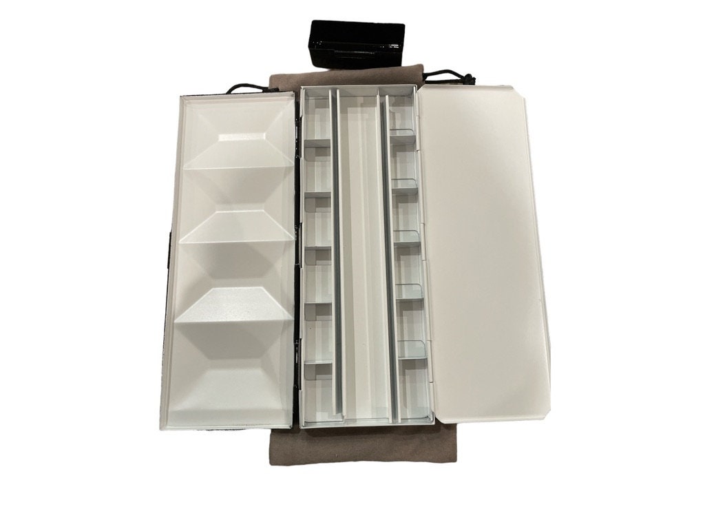 Whiskey painter artist watercolor paint full pan, half pan travel palette metal paint box palette, Made in Italy, travel size, Venezia.