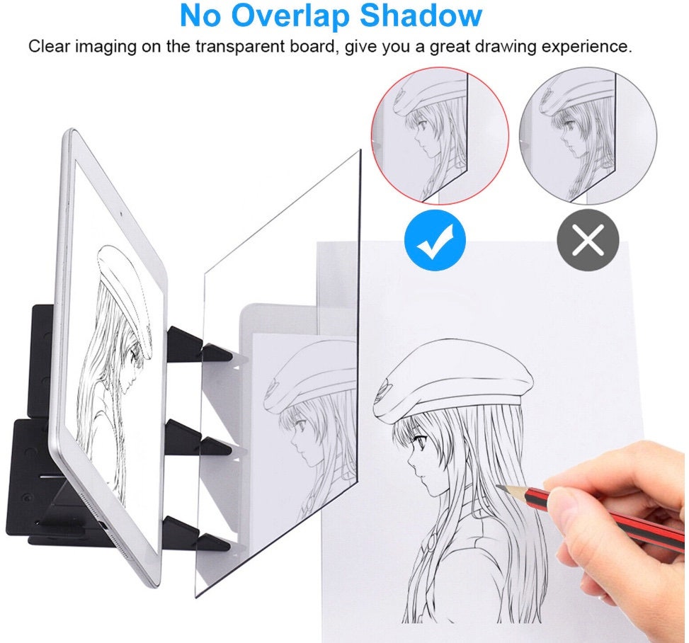 Optical Drawing Board, Portable Optical Tracing Board Image Etchr Style  Drawing Tracing Drawing Projector Sketching Tool Beginners, Artists 