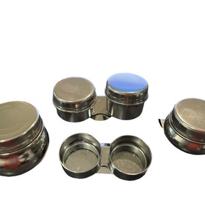 Stainless Steel Clip-On Paint Palette Cups: Travel Art Supplies