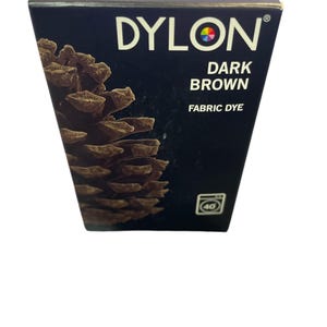 Dylon Dark Brown Fabric Dye - Front Load Washer - Made in UK