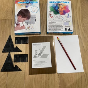 Optisch tekenbord, draagbaar optisch tekenbord Afbeelding etsen-stijltekening overtrektekeningprojector Schetshulpmiddel Beginners, kunstenaars