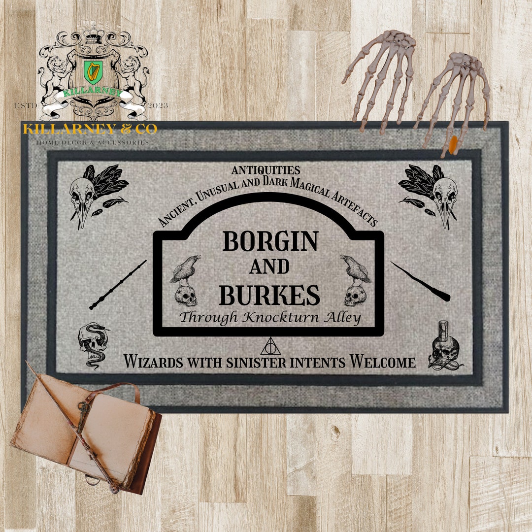 and Burkes Harry Potter Doormat Halloween Doormat Etsy
