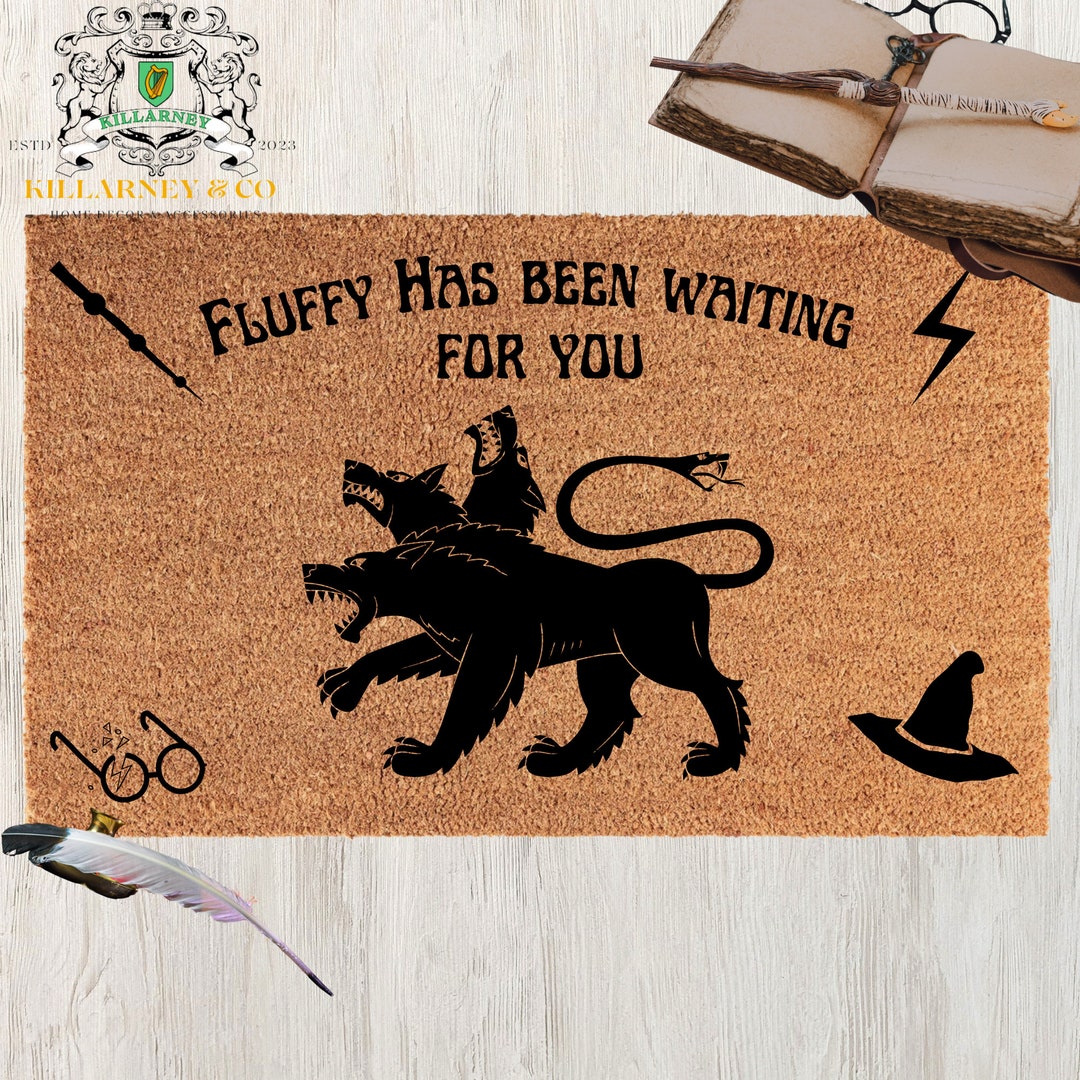 Fluffy Harry Potter Mat, Harry Potter Decor, Hagrid, Halloween Doormat