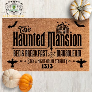 Disney doormat , Haunted Mansion Doormat , Mausoleum , Disney Haunted Mansion Doormat , welcome foolish mortals ,