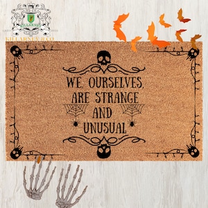 Beetlejuice Inspired doormat   Strange and Unusual decor