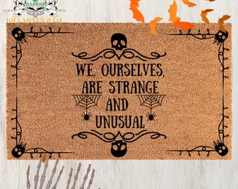 Beetle juice Inspired doormat, Strange and Unusual decor