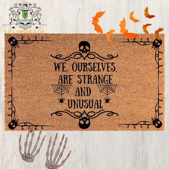 Beetle juice Inspired doormat, Strange and Unusual decor