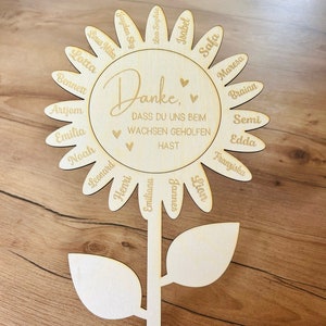 Regalo de despedida de madera para la despedida de la guardería del maestro educador