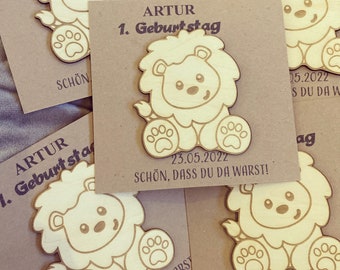 Lion Magnet Party Favors First Birthday Children&#39;s Birthday