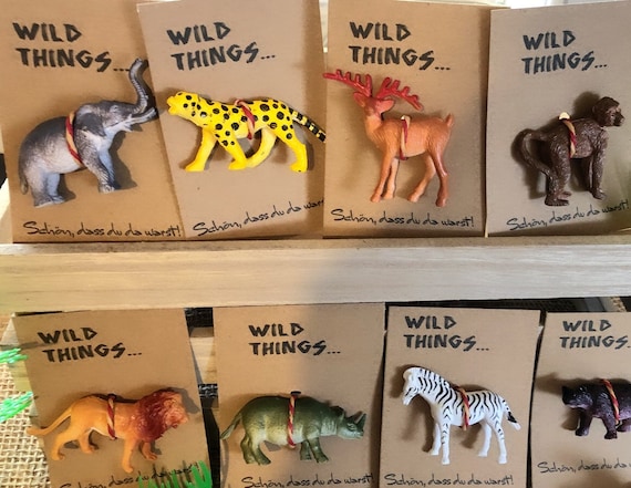 Wilde Tiere Wild One Gastgeschenke Geburtstag Figuren Etsy