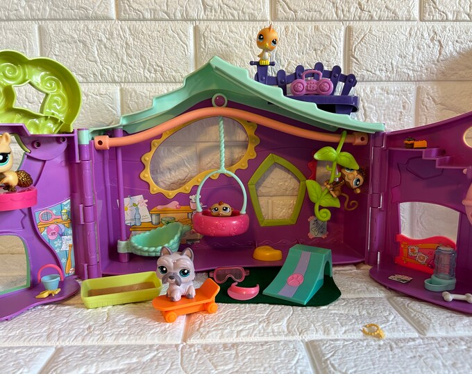 Littlest Pet Shop Purple Clubhouse Playset Etsy