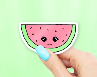 Cute Watermelon Sticker - Fruit stickers | MacBook stickers | laptop stickers | waterbottle stickers | hydroflask stickers | tumbler sticker