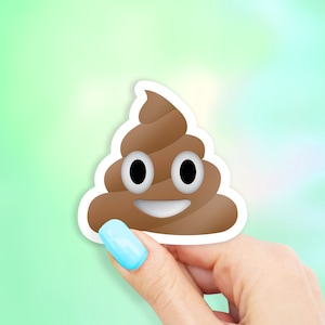 Poop Emoji Sticker - Poop stickers | MacBook stickers | laptop stickers | waterbottle stickers | hydroflask stickers | tumbler stickers