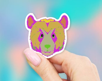 Colorful Panda Sticker - Zoo stickers | MacBook stickers | laptop stickers | waterbottle stickers | hydroflask stickers | tumbler stickers