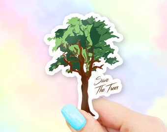Save the Trees Sticker - MacBook stickers | laptop stickers | waterbottle stickers | hydroflask stickers | tumbler stickers