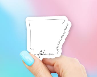Arkansas State Art Sticker - state stickers | arkansas stickers | MacBook stickers | laptop stickers | waterbottle stickers