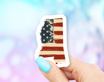 Mississippi Old USA Flag State Art Sticker - state stickers | mississippi stickers | MacBook stickers | laptop sticker | waterbottle sticker