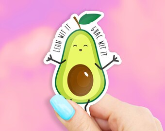 Lean Wit It Guac Wit It Sticker - Guac stickers | MacBook stickers | laptop stickers | waterbottle stickers | hydroflask stickers