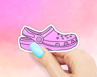 Ballerina Pink Croc Sticker - croc stickers | croc sticker | MacBook stickers | laptop stickers | waterbottle stickers