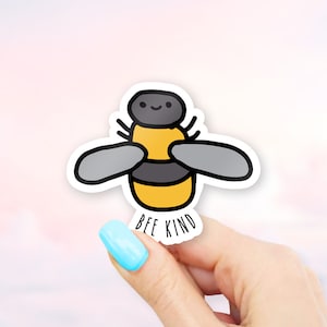 Bee Kind Sticker - Bee Stickers | MacBook stickers | laptop stickers | waterbottle stickers | hydroflask stickers | tumbler stickers
