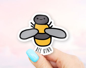 Bee Kind Sticker - Bee Stickers | MacBook stickers | laptop stickers | waterbottle stickers | hydroflask stickers | tumbler stickers