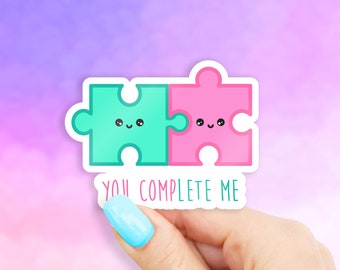 You Complete Me Sticker - MacBook stickers | laptop stickers | waterbottle stickers | hydroflask stickers | tumbler stickers